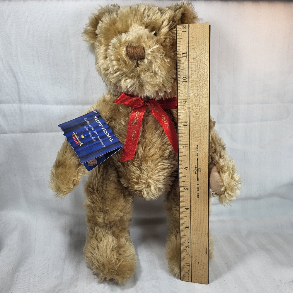 Hallmark Teddy Tennial Bear 100th Anniversary Jointed 14” Stuffed Plush NOS NWT - Picture 7 of 16